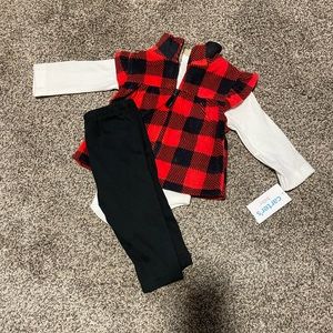 Carter’s buffalo check 3 piece set